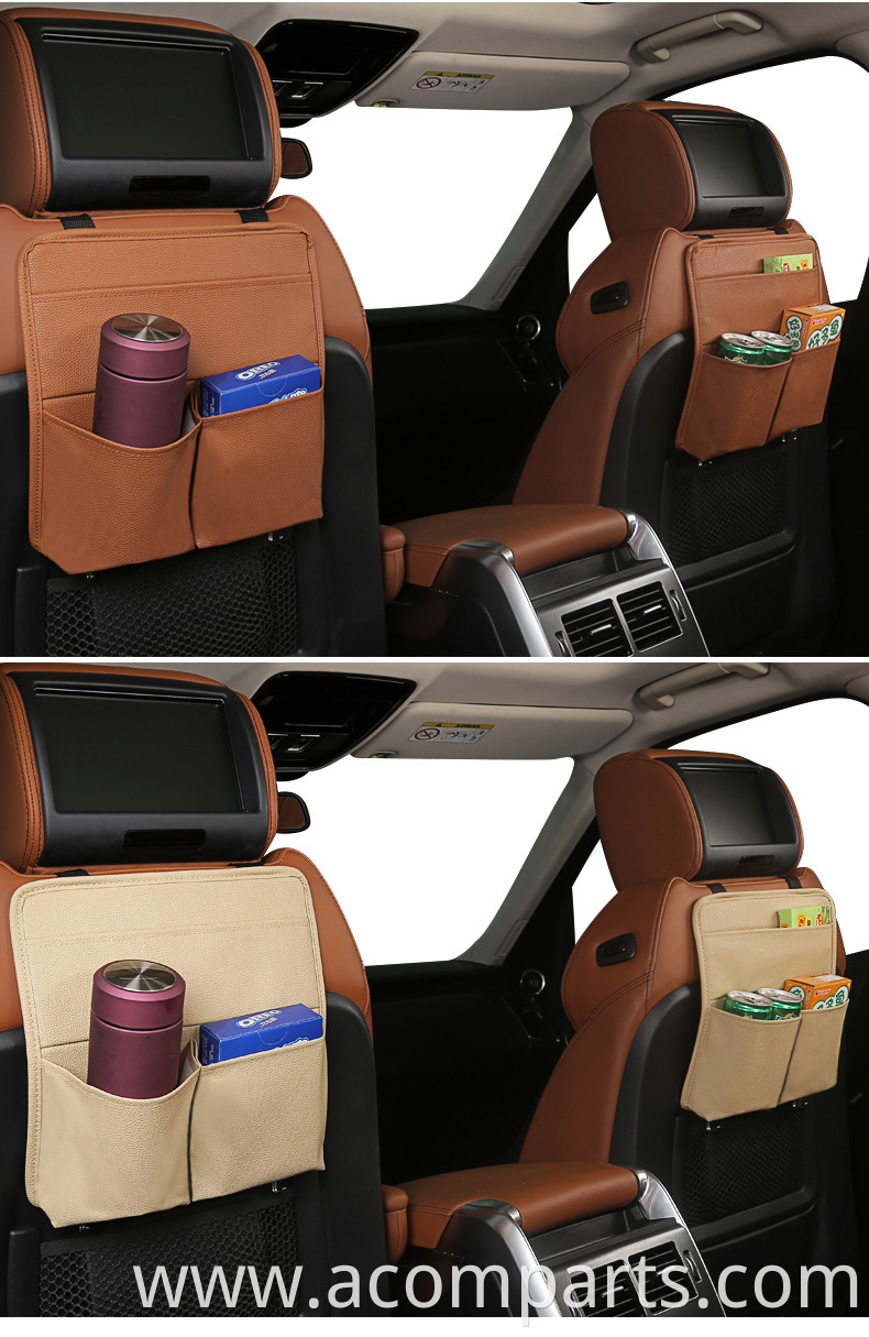 2020 new style car back seat organizer in car organizers lather